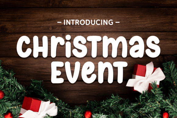 Christmas Event: A Playful Display Font for Festive Branding