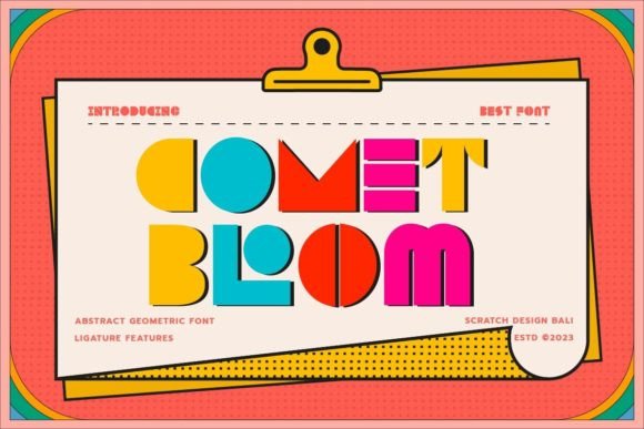 Comet Bloom: The Abstract Geometric Font for Modern Marketing
