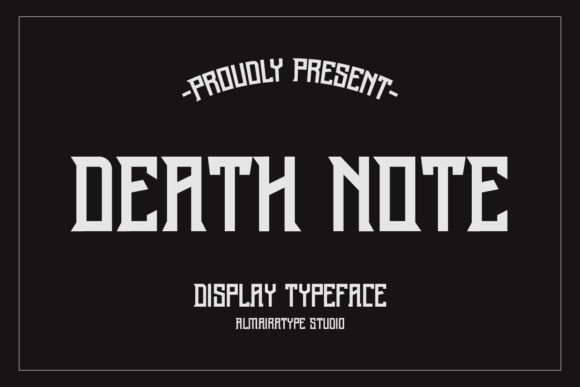 Death Note Font for Makers and Creatives
