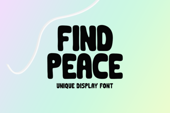 Find Peace Font: The Display Typeface for Engaging Visuals