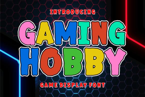 Gaming Hobby Display Font: Bold Typography for Playful Brands