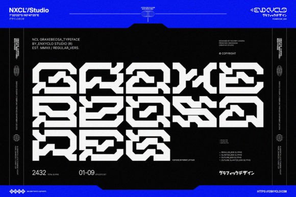 Graxebeosa: The Futuristic Display Font for Bold Identity