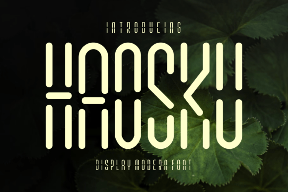 Haosku: The Digital Clock Display Font for Bold Branding