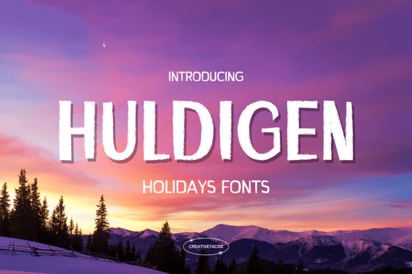 Huldigen Display Font for a Cheerful and Cohesive Brand