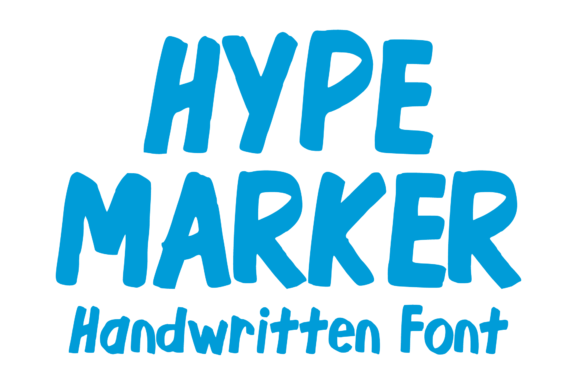 Hype Marker: A Hand Lettered Font for Modern Publishing