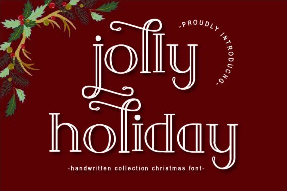 Joliy Holiday: A Festive Display Font for Small Businesses
