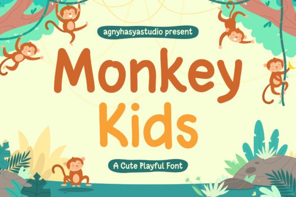 Monkey Kids: The Playful Display Font That Boosts Social Engagement