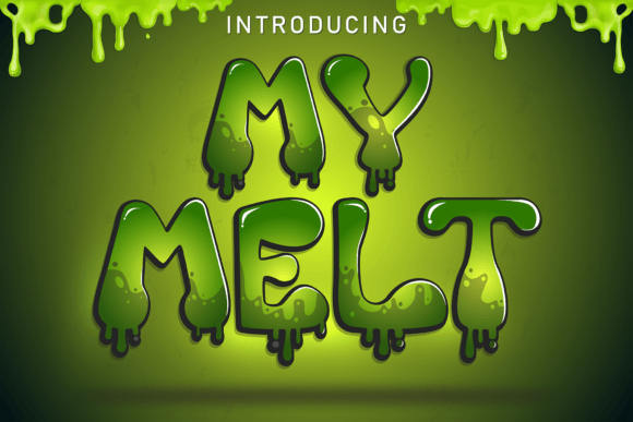 My Melt Font: A Playful Display Typeface for Editorial Design