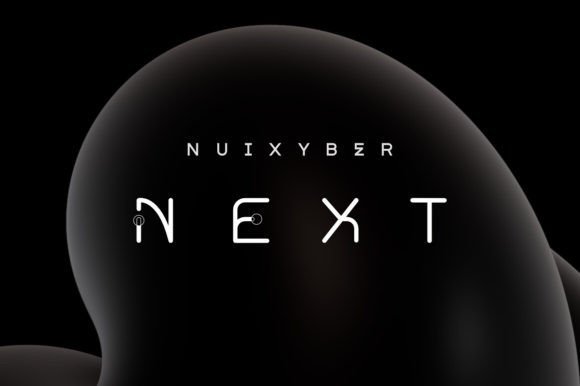 Nuixyber Next: A Futuristic Display Typeface for High-Impact Campaigns