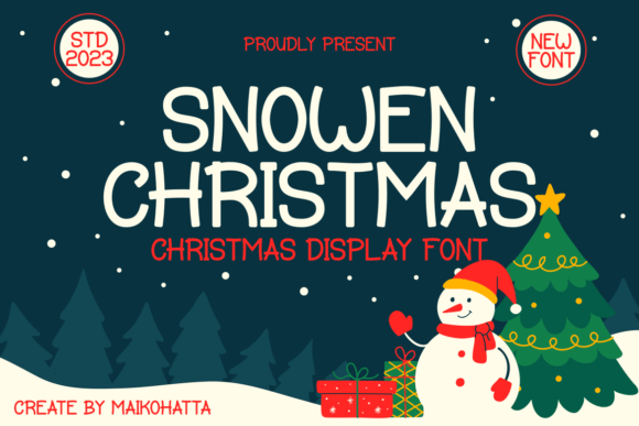 Snowen Christmas: A Festive Display Font for Web Designers