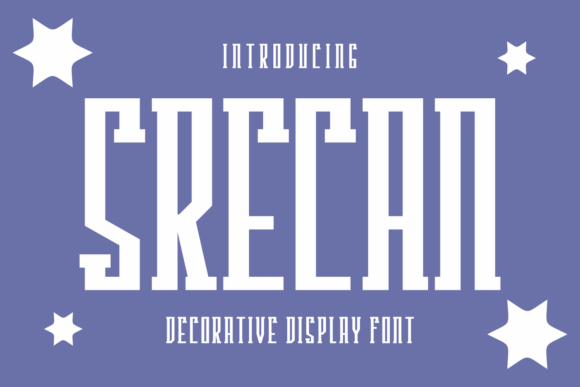 Srecan Display Font: Perfect for Labels, Websites, and Creative Branding
